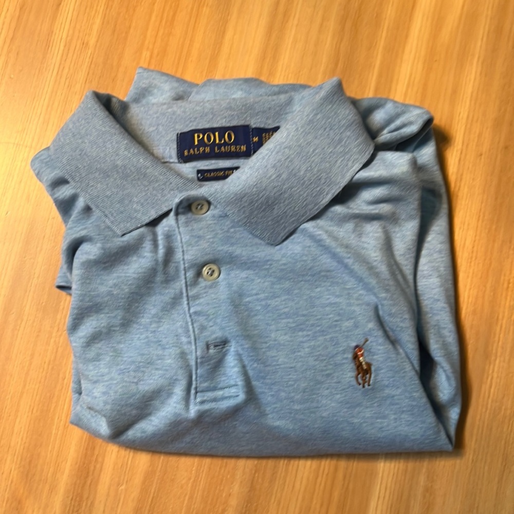 Limited edition heather blue polo